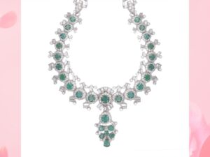 EMERALD AND DIAMOND NECKLACE