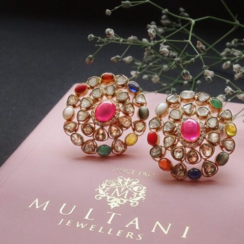 ELEGANT POLKI STUDS