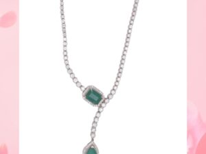 green emerald stone necklace