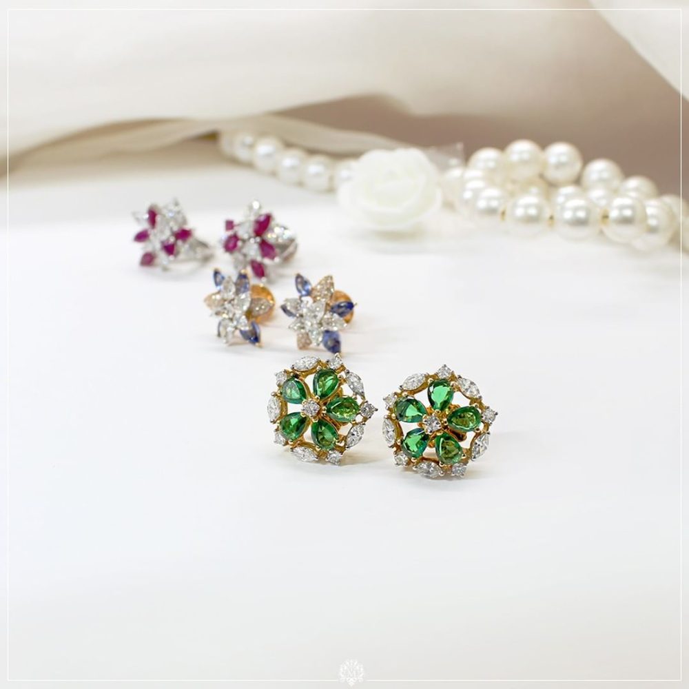Colorstone Diamond Studs.